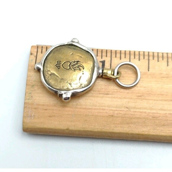 Waxing Poetic Sterling Silver Brass Voyager Insignia Charm "L" Monogram Initial - Picture 6 of 7